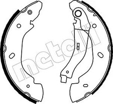 REAR BRAKE SHOE SET FITS: FORD